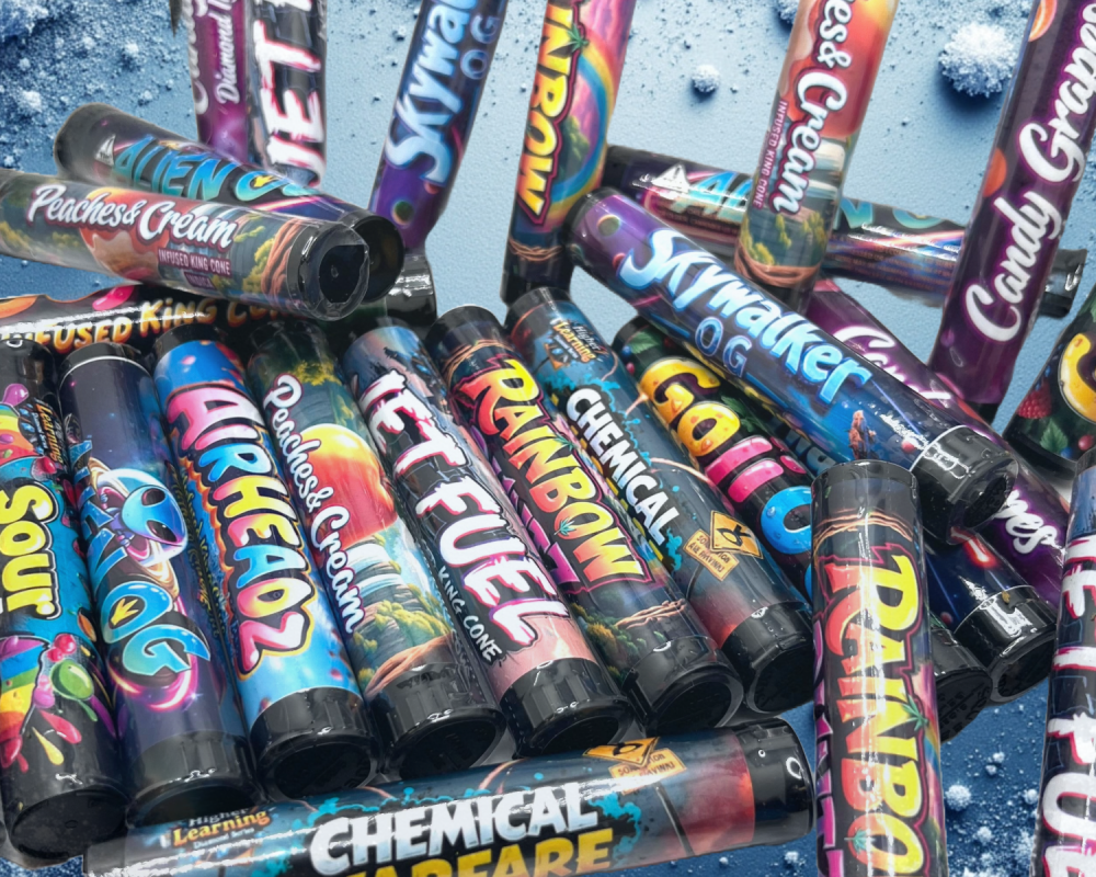 Higher Learning Diamond-Infused King Cones (Decal)